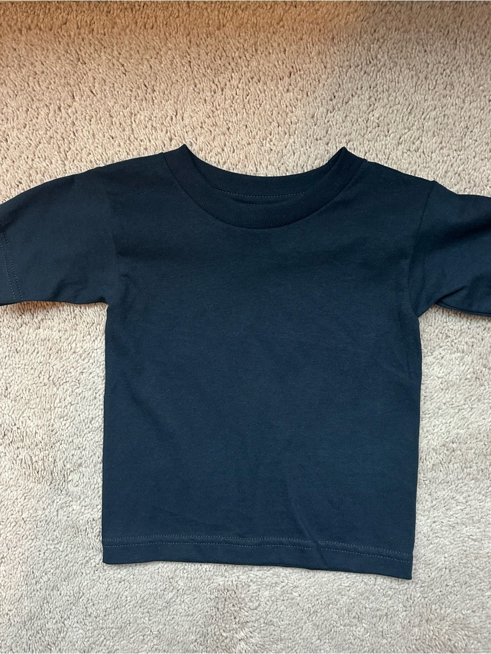 Lot of Kids Short Sleeve Tee Trio - Black, Light Blue, Heather Gray - Picture 4 of 7